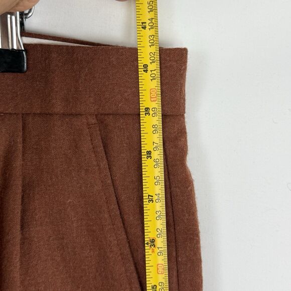 Paul Frederick Men’s 36x28 Brown Pleated Dress Pants Cuffed Wool Cashmere - Picture 10 of 14